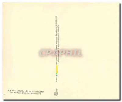 Schwab. Gmünd. Monstro de Santa Cruz — O Sepulcro Sagrado, século XIV — Deutscher Kunstverlag, München — Verso
