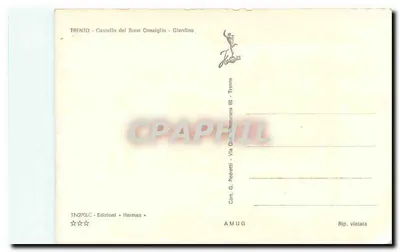 Trento - Castelo do Bom Conselho - Jardim — Edições Hermes, Trento — Verso