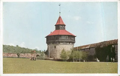 Torre da Horloge de Nuremberg — vista panorâmica — editor Kosmos, n° 15077