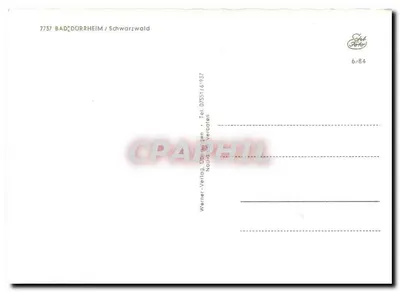 Bad Dürheim / Schwarzwald — winterlandschap met kerk en brug — Werner-Verlag, nr. 6/84 — Achterkant
