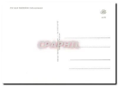 Igreja de Bad Dürheim — Schwarzwald — Werner-Verlag, Böblingen — Verso