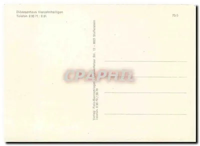 Abbaye de Vierzehnheiligen — widok z lotu — Verlag Foto-Bornschiegel — Rewers