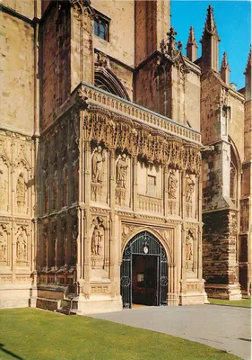 Catedral de Canterbury — Portal sul — Pitkin Pictorial Postcards