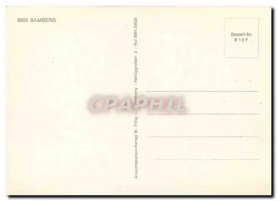 Bamberg — Historia miasta — Anschikarten-Verlag W. Tillig — Rewers