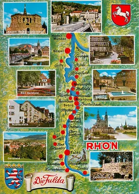 Rhön — A vales da Fulda — E.W.S. Anstichtkartenverlag, Wallroth