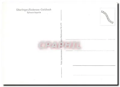 Überlingen/Bodensee-Goldbach — Capela de Silvestre — Foto Lauterwasser Nr. 610 — Verso