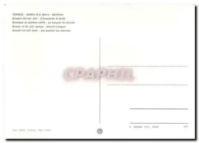 Bazylika św. Marka - Baptysterium - Mosaika z XIV wieku - Wiec Heroda — Rewers