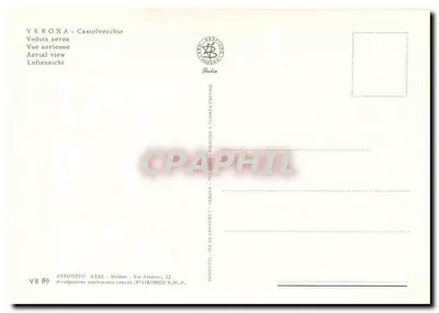 Verona — Castelvecchio — widok z lotu — wydawnictwo ATAL — Rewers