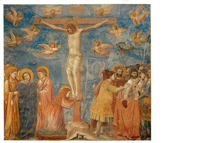 A Crucificação — Giotto — Capela dos Scrovegni — Editor A. Immino, Milão