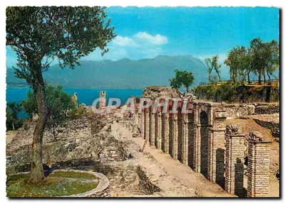 Ruínas romanas de Catullo em Sirmione — Lago de Garda — editor A. Breda, n° 298