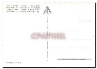Lago di Garda - Limonale i Monte Baldo — "Colorprinta" Milano, nr 194 — Rewers