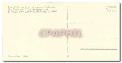 Jezioro Garda — Trasa Gardesane Occidentale — Colorprint Milano n°62 — Rewers