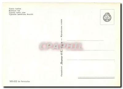 Vila rural — vista típica — Brummer & C., n° 300-032 — Verso