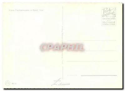 Tirgler Trachtencapelle im Ötztal - Tyrol — wydanie Werner Lihmann, nr 00/5 — Rewers