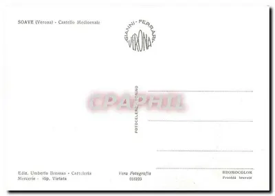 Soave (Wenecja) — Zamek średniowieczny — wydawca Umberto Bressan, nr 016199 — Rewers
