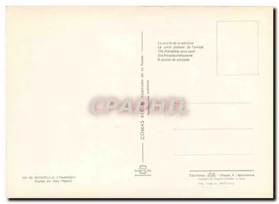 Morella — Castellón de la Plana — Ed. Comas Aldén, n° 25 — Achterkant