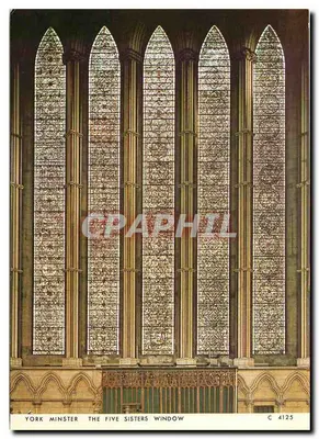 York Minster — Janela das Cinco Irmãs — C 4125