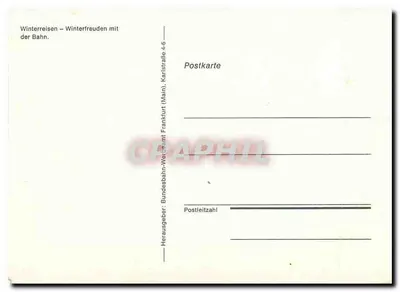 Zimowy pociąg w lasach — Winterreisen — Winterfreuden mit der Bahn — Bundesbahn, Frankfurt (Main) — Rewers