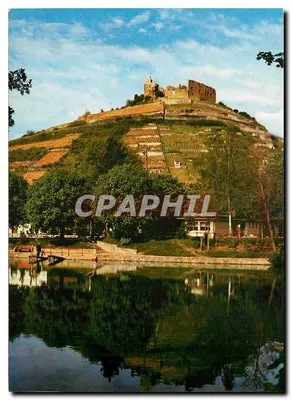 Lago Stadtsee com o castelo de Schloßberg — 7813 Staufen / Brg. — Foto e editor Hans Dörfler, Friedrich Dreier, Buch- u. P. Verhandlung, 7813 Staufen/Brg.