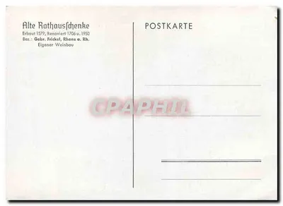 Alte Rathauschenke — Rhens a. Rh. — Gebr. Frickel — Rewers