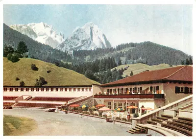 Hotel Café-Restaurant Olympiahaus — Skistadion Garmisch-Partenkirchen — editor A. Modl