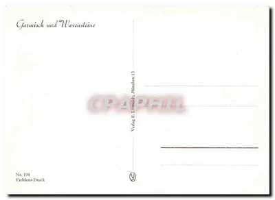 Garmisch und Wachsenstein — widok górski z kościołem — Verlag E. Lempoldt, München, Nr. 194 — Rewers