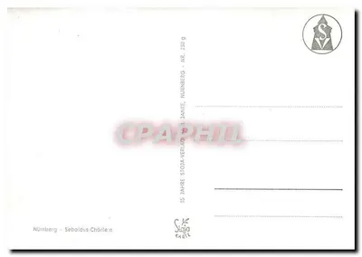 Nuremberg - Sebaldus-Chörlein — 35 anos Stoda-Verlag Nuremberg — editor Sebaldus-Chörlein — Verso