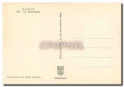Parigi - La Conciergerie — Edizioni Mexichrome, n° 559 — Verso