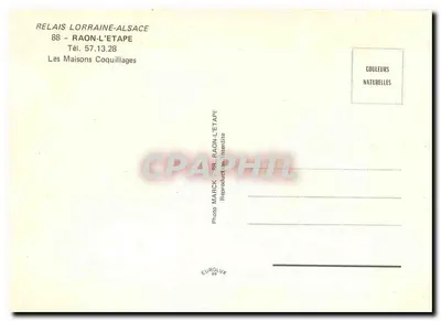 Domki Muszlowe — Raon-l'Étape, Vosges — Foto MARCK — Rewers