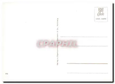 Niemcy, Dom Albrechta Dürera — noc — Verlag u. Eigenumstempel Liebermann & Co. Nürnberg, n° 416 — Rewers