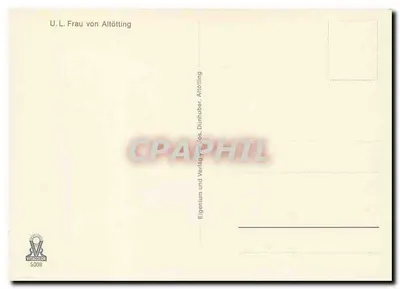 Notre-Dame de l'Altötting — ozdobna figura — wydawca VITACOLOR, nr 5006 — Rewers