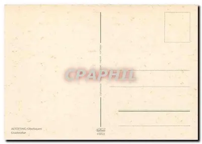 Altötting/Oberbayern — Gnadenaltar — editor Kordats, n° 1191/2 — Verso