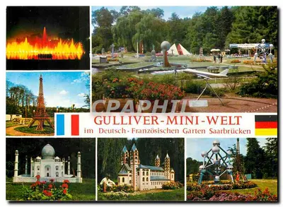 Gulliver-Mini-Welt — no Jardim Alemão-Francesa Saarbrücken
