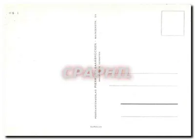 Jardim alemão-francês Saarbrücken — editor Postkartenverlag Saarbrücken — Verso