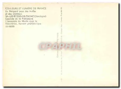 Les Eyzies-de-Tayac — Hoofdstad van de Prehistorie — Uitgaven Jacques-Arquell — Achterkant
