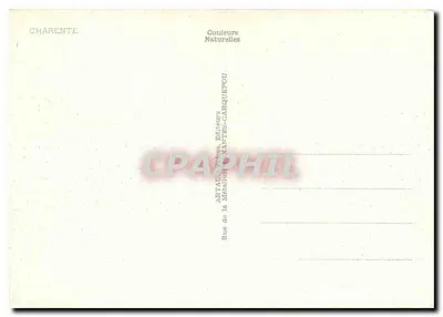 Charente — Panoramiczna karta pocztowa z mapą i zabytkami — wydawca Artaud, Nantes — Rewers
