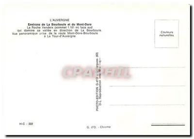 La Roche Vendeix — szczyt 1.151 m — G.d'O - Chrome — Rewers