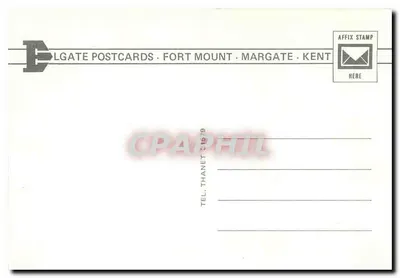 Rzymski fortepniu w Dover — rogi S.E. — wydawca Dolgate Postcards, Margate, Kent — Rewers