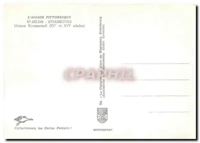 Dom Kammerzell — Strasbourg — wydawca Mexichrome, n° 67.492.246 — Rewers