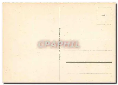 Walcheren — Paniorytowa karta pocztowa z mapą i scenami — wydane przez Den Hollander N.V. Middelburg — Rewers