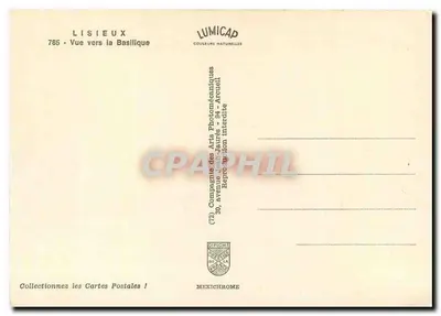 Lisieux — Widok ku Bazylice — Lumicap — Rewers