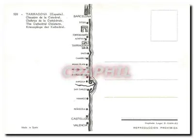 Tarragone (Hiszpania) — Klasztor Katedry — n° 520 — Rewers