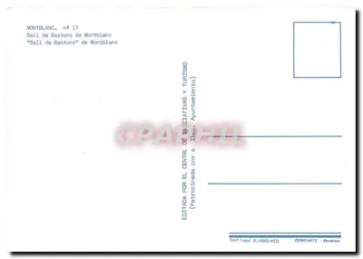 Ball de Bastons de Montblanc — Montblanc — wydane przez Centrum Inicjatyw i Turystyki — Rewers