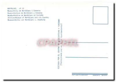 Wewnętrzna kwatera historycznego budynku — Montblanc — wydawca Montblanc i Comarca n°13 — Rewers