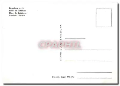 Plac Cataluña — Barcelona — Vision-Color Barcelona n°24 — Rewers