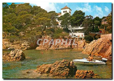 A Costa Brava — vista da baía com barco — editor García & Cía, n° 1789