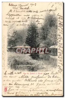 Vista do Loiret em Olivet — Orléans, 2 de janeiro de 1903 — editor não identificado, n° 507