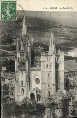 Mende - A Catedral — vista panorâmica — editor desconhecido, n° 178