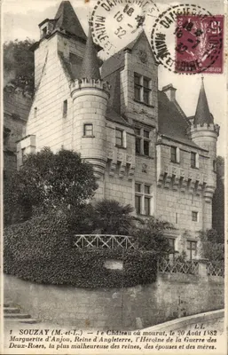 Souzay (M.-et-L.) — Castelo onde morreu Margarida da Anjou, Rainha da Inglaterra, em 20 de Agosto de 1482 — LL
