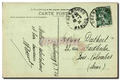 Estátua de Napoléon Ier em Cherbourg — detalhe — Coleção F. C., Cherbourg — Verso
